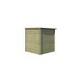 Abri de jardin 4m2 Lucerne 205x205cm - 19mm - Imprégnation verte