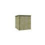 Abri de jardin 4m2 Lucerne 205x205cm - 19mm - Imprégnation verte