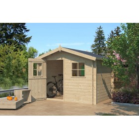 Abri de jardin 5m2 Luzerne XL 265x205cm - 19mm - Couverture incluse Abri de jardin 5m2 Luzerne 265x205cm - 19mm - Couverture incluse