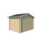 Profil de l'abri de jardin 5m2 Luzerne 265x205cm - 19mm - Couverture incluse