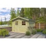 Photo de profil Abri de jardin 7m2 Lusine 265x265cm - 19mm - Imprégnation verte