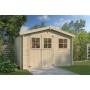 Photo de coté Abri de jardin 6m2 Zurichois 295x205cm - 19mm - Couverture incluse