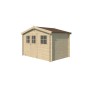 Vue autre coté Abri de jardin 6m2 Zurichois 295x205cm - 19mm - Couverture incluse