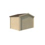 Vue de dos Abri de jardin 6m2 Zurichois 295x205cm - 19mm - Couverture incluse