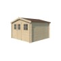 Vue autre coté Abri de jardin 9m2 Zuchette 295x295cm - 19mm - Couverture incluse