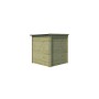 Vue arrière Abri de jardin 3m2 Swedenborg 180x180cm - 19mm - Imprégnation verte