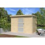 Photo face Abri de jardin 5m2 Nixdorf 270x180cm - 19mm - Toiture incluse