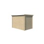 Vue arrière Abri de jardin 5m2 Nixdorf 270x180cm - 19mm - Toiture incluse