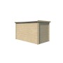 Vue arrière Abri de jardin 6m2 Nilson 330x180cm - 19mm - Toiture incluse