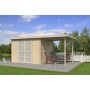 Photo 2 Abri de jardin 12m2 Hubert 500x250 - 19mm - Toit bac acier + Feutre