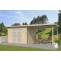 Photo 2 Abri de jardin 15m2 Hubert 600x250 - 19mm - Toit bac acier + Feutre