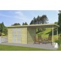 Photo Abri de jardin 15m2 Hubert 600x250 - 19mm - Imprégnation verte