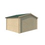 Vue de dos Abri de jardin 10m2 Basile 385x295 - 28mm - Couverture incluse