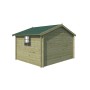 Abri de jardin 10m2 Caribe 355x295 - 28mm - Imprégnation verte
