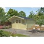 Photo miroir de l'abri de jardin 12m2 Montreal 415x320 - 28mm -
