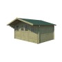 Vue de l'abri de jardin 12m2 Montreal 415x320 - 28mm -