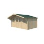 Abri de jardin 12m2 Sabalos 445x295+90 - 28mm - Couverture incluse