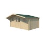 Vue de face de l'Abri de jardin 16m2 Winchester 505x320+90