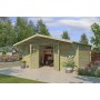 Abri de jardin Winchester 16 m² – Bois massif + toiture incluse