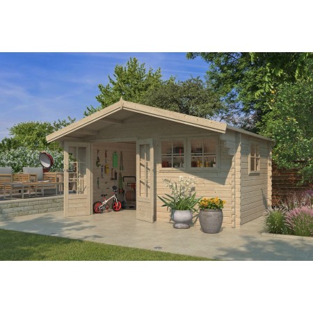Photo de l'abri de jardin 12m2 - Bardeaux inclus