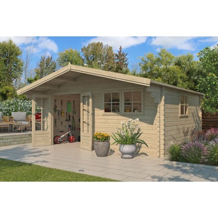 Photo de l'abri de jardin 20m2 Koumac - Bardeaux inclus