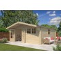 Photo du chalet bois 25m2 Koumac - 44mm - Bardeaux inclus