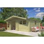 Photo du chalet bois 25m2 Koumac - 44mm - Imprégnation verte