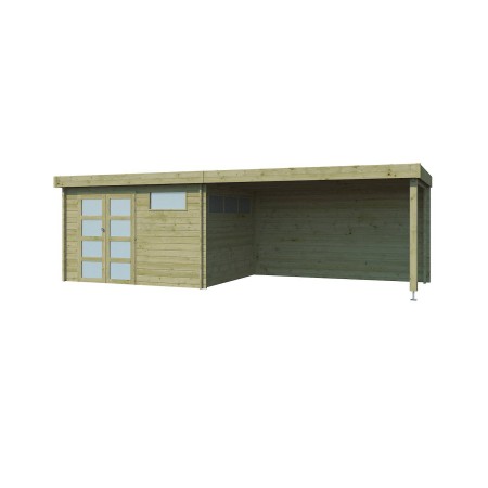 Vue du Pool House 22m2 - 44mm - Imprégnation verte
