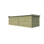 Vue arrière du Pool House 22m2 - 44mm - Imprégnation verte