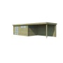 Vue du Pool House 26m2 - Imprégnation verte - Toit plat