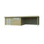 Vue du Pool House 35m2 - 44mm - Imprégnation verte - Toit plat