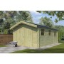 Photo 2 du Garage bois 20m2 Classic toit bac acier - imprégnation verte