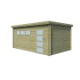 Vue miroir du Garage bois 16m2 Orge 505x325 - Imprégnation verte