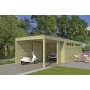 Photo du Garage bois 24m2 Cube - EPDM - Imprégnation verte