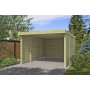 Photo vide du Carport voiture 15m2 Combi 4 panneaux ondulés en fibre de verre
