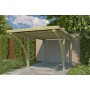 Vue du Carport voiture 15m2 Auto 300x500cm - Imprégnation Verte
