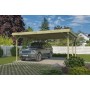 Photo du Carport voiture 25m2 Double 510x500cm - Imprégnation Verte
