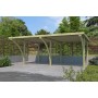 Photo vide Carport voiture 30m2 Caprice 600x500cm - Imprégnation Verte