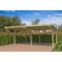 Photo vide Carport voiture 33m2 Caprice XL 600x550cm - Imprégnation Verte