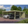 Photo du Carport voiture 40m2 Double XL 600x670cm - Imprégnation Verte