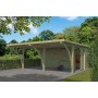 Photo vide du Carport voiture 40m2 Milano 600x670cm - Imprégnation Verte