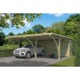 Photo du Carport voiture 40m2 Milano 600x670cm - Imprégnation Verte