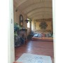 Photo vue de l'intérieur de la roulotte