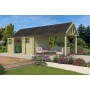 Photo de l'Abri de jardin 22m2 Vienne S+EXT 760x295 - 28mm - Imprégné vert + Bardeaux