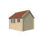 Photo de profil de l'Abri de jardin 10m2 Glasgow L 355x320 - 28mm - Bardeaux inclus