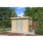 Photo de face de l'abri de jardin 5m2 Portland 295x205cm - 28mm