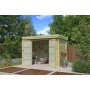 Photo de l'abri de jardin 5m2 Portland 295x205cm - 28mm - Imprégnation Verte - Bac acier