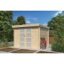 Photo latérale du petit Abri de jardin 10m2 Portland - Bac acier laqué