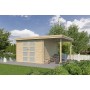 Photo latérale du Pool House 15m2 Portland 445x325+10cm - 28mm - Bac acier