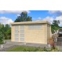 Photo de face de l'Abri de jardin 12m2 Portland 415x295+10cm - 28mm - Bac acier